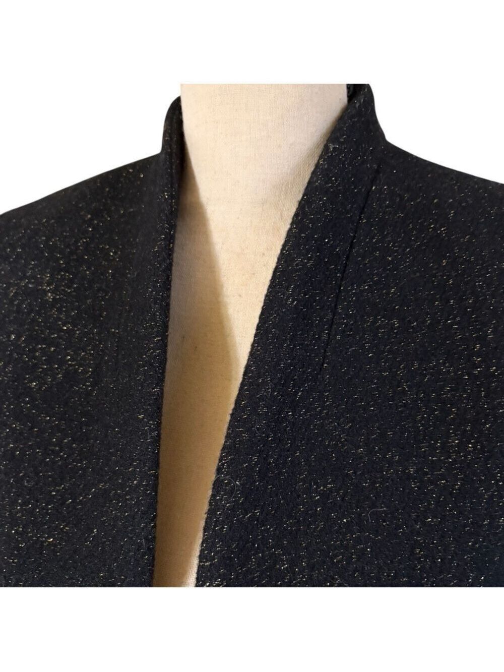J. Crew Black Sparkle Wool Open-Front Blazer. Pockets/Lined. Size 0. New w/tags! - Picture 4 of 17